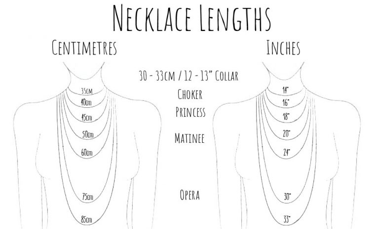 Measuring Necklace Sizes - Handy Guide for Womens Jewellery | Earth ...