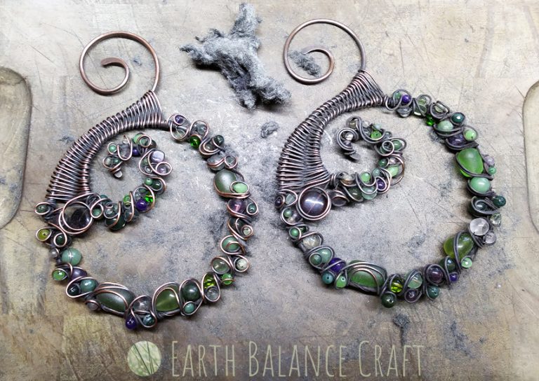 Forest Lore Suncatcher WIPs - Pagan Home Decor | Earth Balance Craft